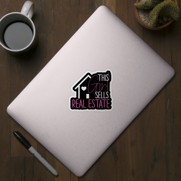 This Girl Sells Real Estate Agent Funny Realtor Gift Idea Real Estate Agent Realtor by andreperez87